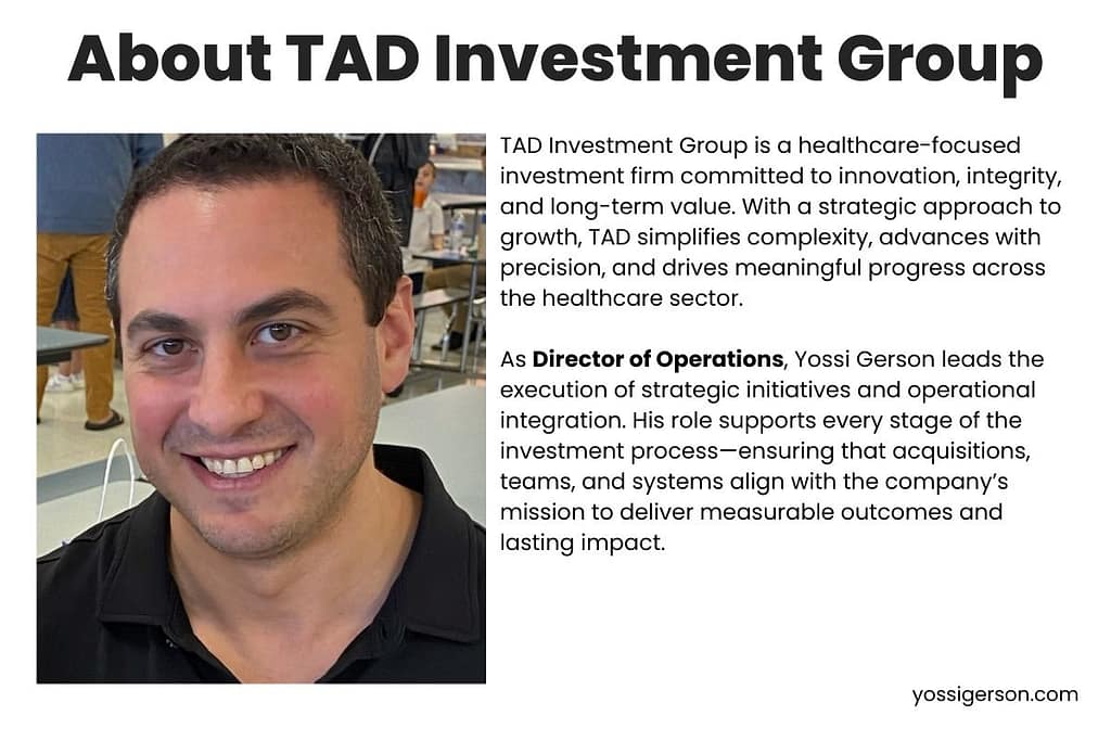 yossi gerson tad investment group