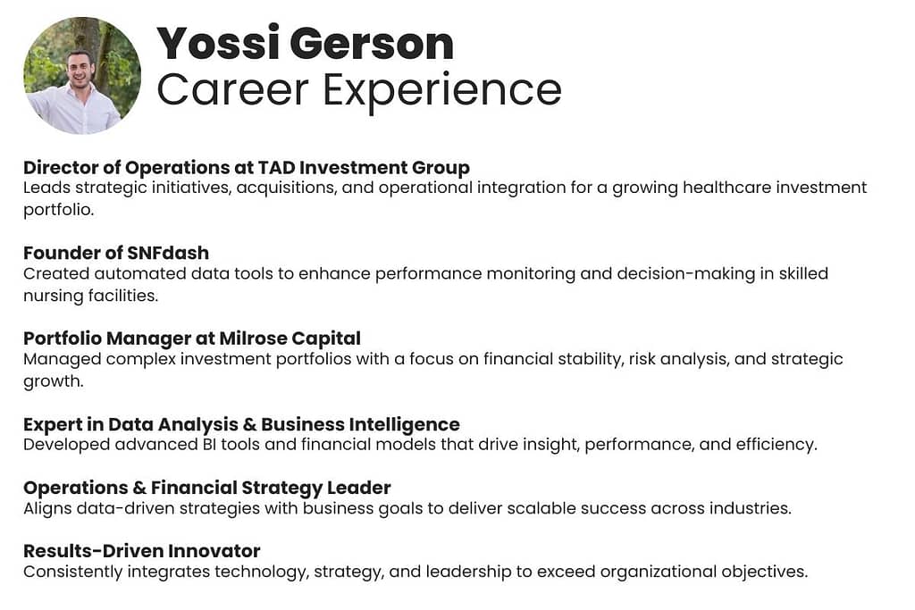 yossi gerson career experience